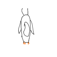 penguin drawing by yomama in Artbitrator