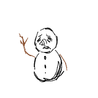 waving snowman drawing by player-umjqe1yau in Artbitrator