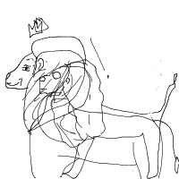 proud lion drawing by alero in Artbitrator