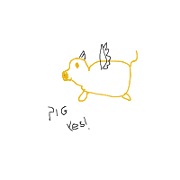 when pigs fly drawing by alero in Artbitrator