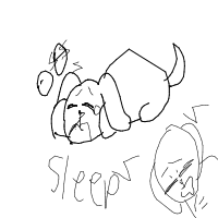 sleepy dog drawing by guest-diuq94q39 in Artbitrator