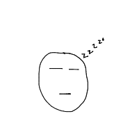 sleeping face drawing by marineso21 in Artbitrator