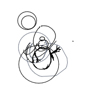 waving snowman drawing by anderson in Artbitrator
