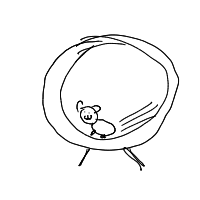 hamster on wheel drawing by guest-yt2hehgwe in Artbitrator