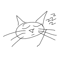 sleeping cat drawing by guest-hzdujbi3n in Artbitrator