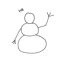 waving snowman drawing by guest-58ws6gcg8 in Artbitrator