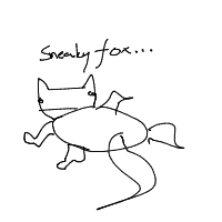 sneaky fox drawing by guest-uix2xx4rh in Artbitrator