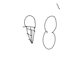 ice cream cone drawing by guest-ix7hi5rs4 in Artbitrator