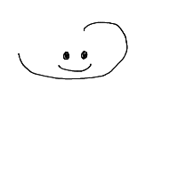 cloud with face drawing by adam2 in Artbitrator