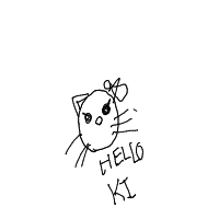 hello kitty drawing by guest-ezycarvue in Artbitrator