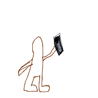 bigfoot taking selfie drawing by guest-0x1heiil7 in Artbitrator
