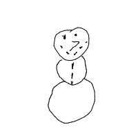 waving snowman drawing by guest-b4bf843dn in Artbitrator