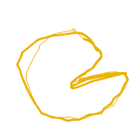 pac-man drawing by 4k-ryy in Artbitrator