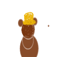 bear with a hat drawing by guest-ja6g4g9kg in Artbitrator