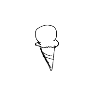 ice cream cone drawing by guest-oc2b89jvr in Artbitrator