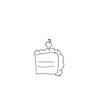 piece of cake drawing by guest-oc2b89jvr in Artbitrator