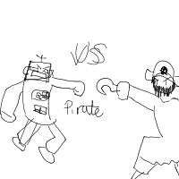 pirate vs robot drawing by guest-oc2b89jvr in Artbitrator