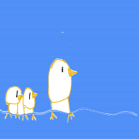 duck leading ducklings drawing by guest-nwkt5vkl6 in Artbitrator