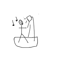 singing in shower drawing by guest-3v13f7img in Artbitrator