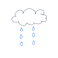 rain cloud drawing by thisisme in Artbitrator