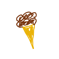 ice cream cone drawing by thisisme in Artbitrator