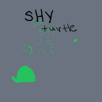 shy turtle drawing by thisisme in Artbitrator