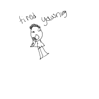 yawning drawing by thisisme in Artbitrator