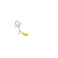 slip on banana peel drawing by thisisme in Artbitrator