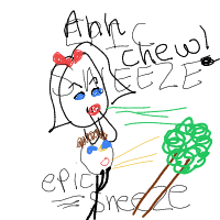 epic sneeze drawing by thisisme in Artbitrator