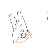 rabbit eating carrot drawing by guest-psxzwular in Artbitrator