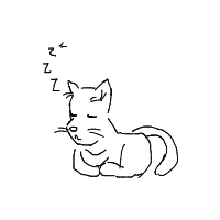 sleeping cat drawing by guest-dfr73xzjx in Artbitrator