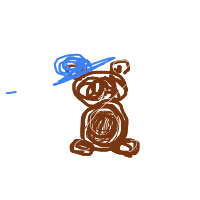 bear with a hat drawing by adamios in Artbitrator