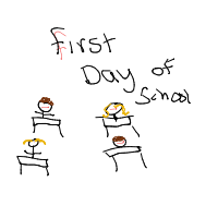first day of school drawing by thisisme in Artbitrator