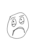 sad face drawing by guest-n16leo65q in Artbitrator