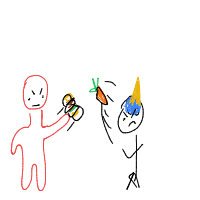 throwing food drawing by guest-encpbqlpn in Artbitrator