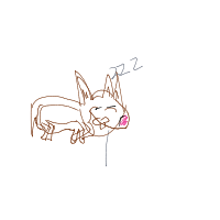 sleepy dog drawing by burcules in Artbitrator