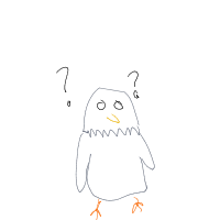 confused owl drawing by burcules in Artbitrator