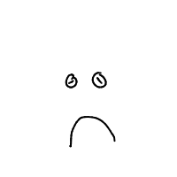 sad face drawing by burcules in Artbitrator