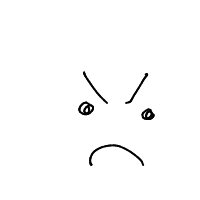 angry face drawing by burcules in Artbitrator