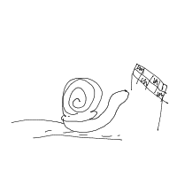 snail racing drawing by guest-0aav3suer in Artbitrator