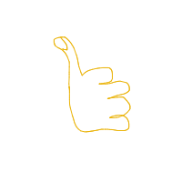 thumbs up drawing by aroogyula in Artbitrator