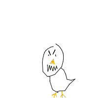 angry bird drawing by wertyno in Artbitrator