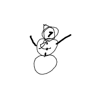 waving snowman drawing by guest-4aikr4r24 in Artbitrator