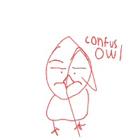 confused owl drawing by guest-jo8v6e6p9 in Artbitrator