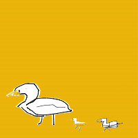 duck leading ducklings drawing by vlasicz in Artbitrator