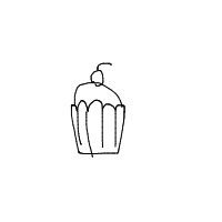 cupcake with cherry drawing by guest-pqaww2nbv in Artbitrator