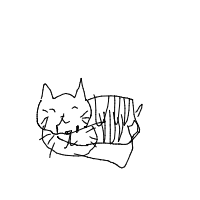 sleeping cat drawing by guest-08ebsoi6d in Artbitrator