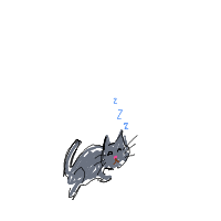 sleeping cat drawing by sunkryb in Artbitrator