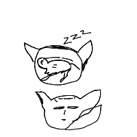 sleeping cat drawing by guest-hoab1hu1f in Artbitrator