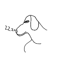 sleepy dog drawing by guest-hoab1hu1f in Artbitrator